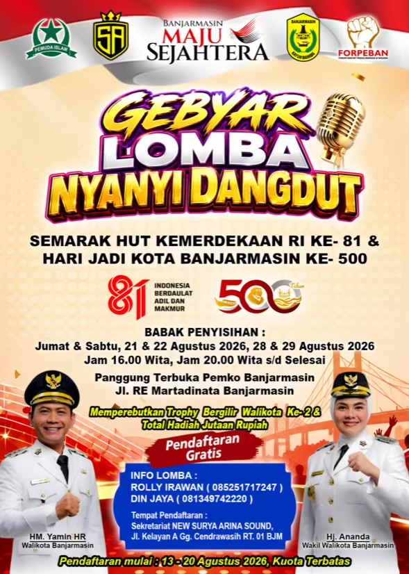 New Surya Arina Banjarmasin Gelar Lomba Dangdut se-KalselTeng