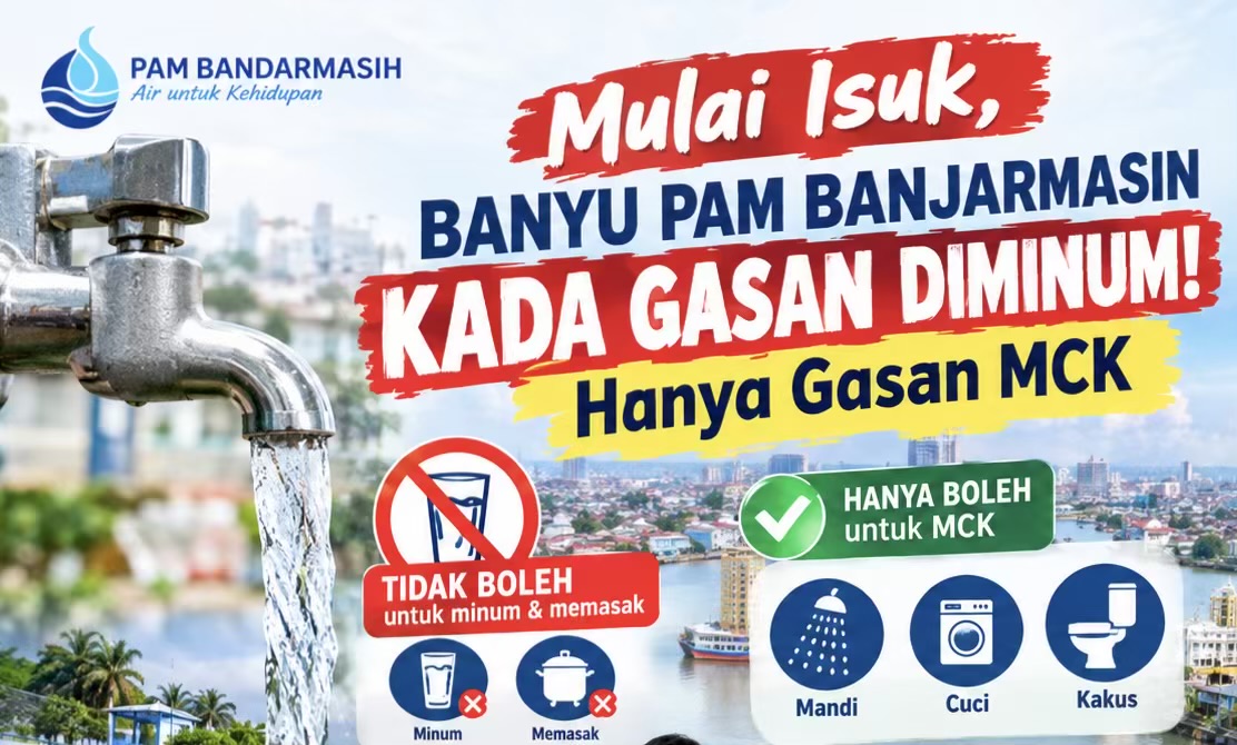 Intrusi Banyu Laut Makin Parah, Banyu PAM Bandarmasih Hanya Gasan MCK