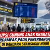 Erupsi Gunung Anak Krakatau Berdampak pada Penerbangan di Bandara Syamsudin Noor