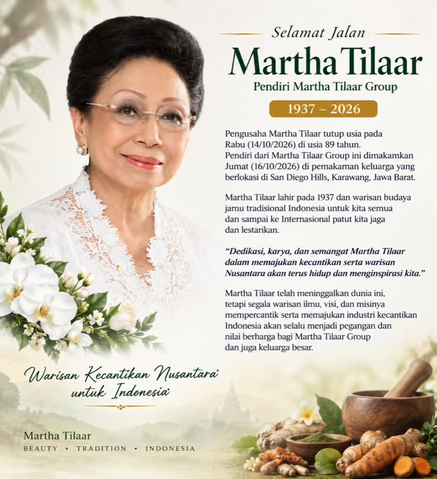 Martha Tilaar Berpulang, Warisan Kecantikan wan Budaya Nusantara Terus Hidup