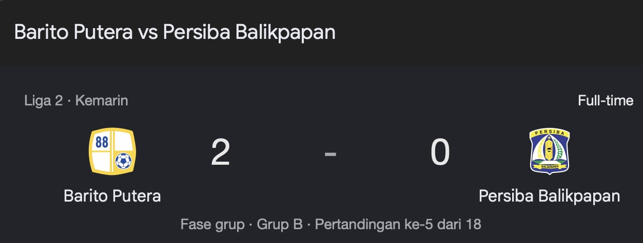 Barito Putera Bangkit! Dua Gol Akhir Laga Antar Laskar Antasari Naik ke Posisi Lima