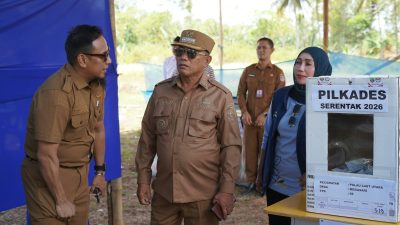 41 Desa Gelar Pilkades Serentak, Bupati Kotabaru Turun Langsung Pantau TPS