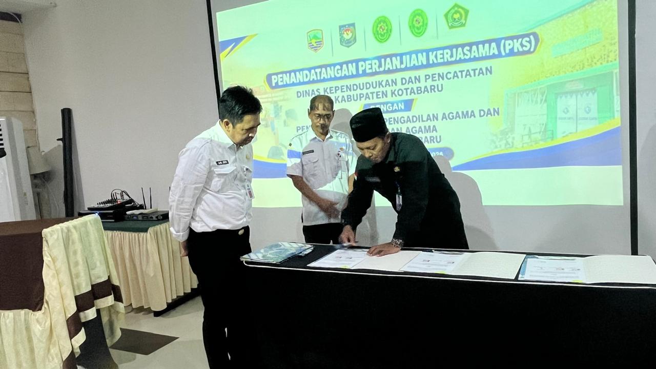 Urus Dokumen Kependudukan di Kotabaru Bakal Lebih Mudah, Disdukcapil Gandeng Pengadilan wan Kemenag