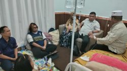 Sabar Prayetno Jalani Perawatan, Ketua Umum DPP FKPWK wan Ketua DPW GEPAK Kalsel Datang Membesuk