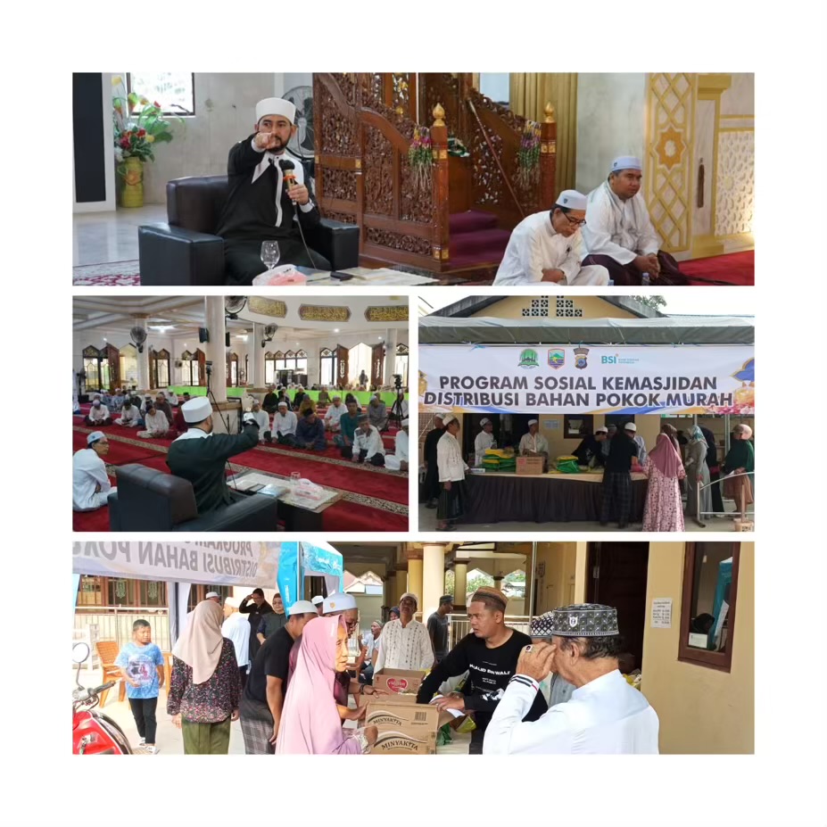 Dari Warga gasan Warga! Masjid Baitul Abror Hadirkan Bahan Pokok Murah Saban Bulan